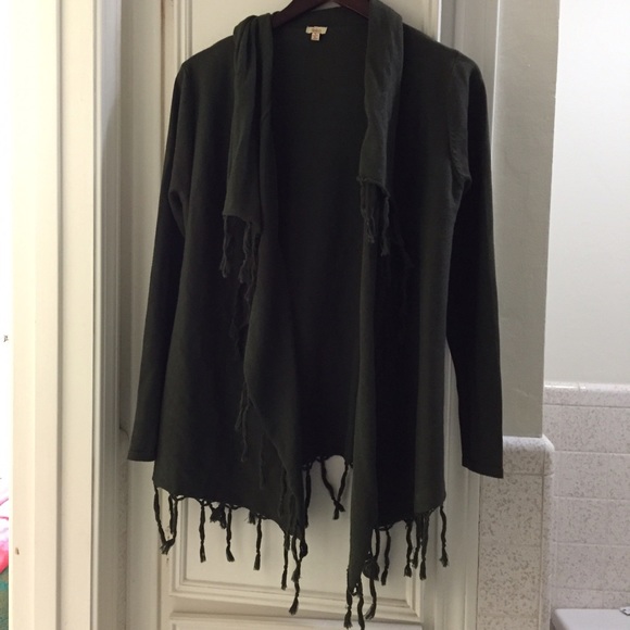 Sweaters - Hunter green cardigan