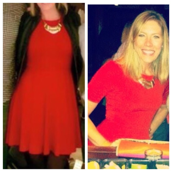 *MArkdown* Express Red Swing Dress - Picture 4 of 4