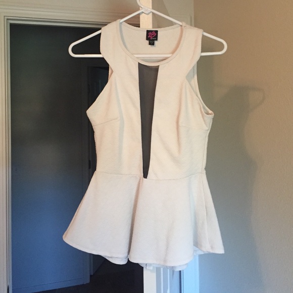 Bebe peplum top