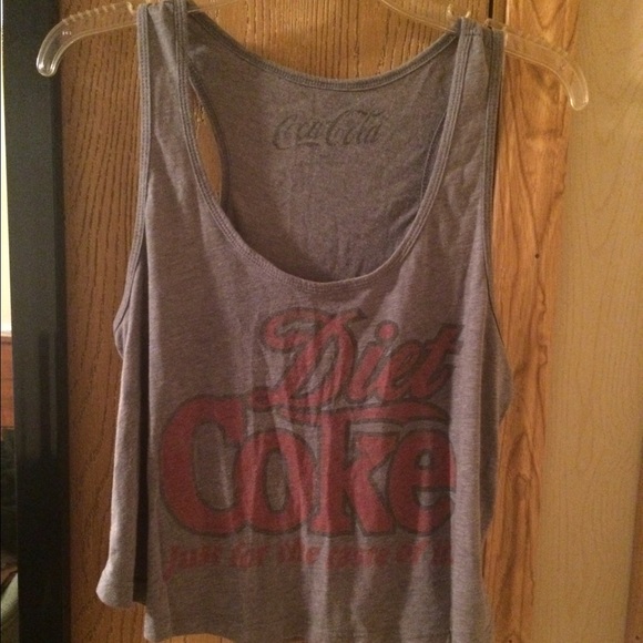 Grey Coke Crop Top