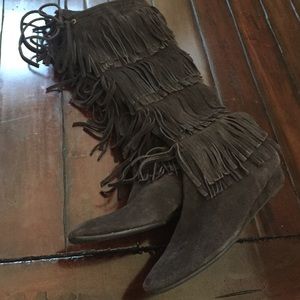 Michael kors brown fringe boots"for Jan"