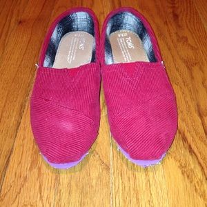 Red Corduroy Toms