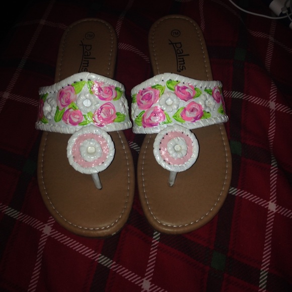 Lilly Pulitzer Inspired Sandals
