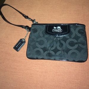Black "C" Printed Coach Wallet