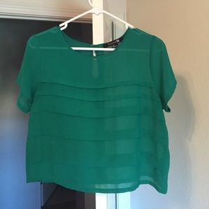 F21 green shirt