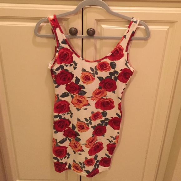 Bodycon rose dress