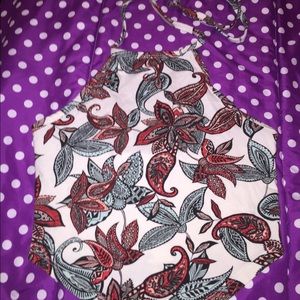 cute floral halter top🌹