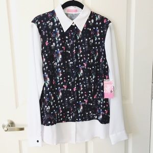 Chiffon button down blouse