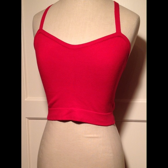 American Apparel Tops - Red Cotton Bralette (American Apparel)