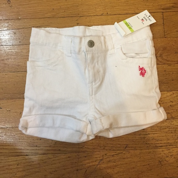 Kids new Polo white short pants