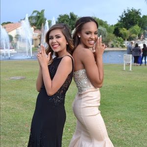 Champagne prom dress