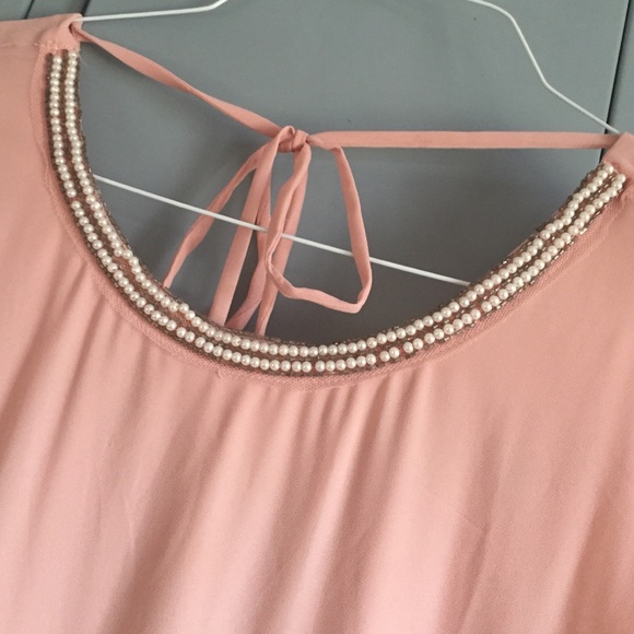 SOLD Soft pink embellished dress prom - Picture 4 of 4