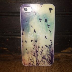 iPhone 4/4s "be free" phone case