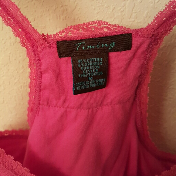 Pink Racer back Tank top - Picture 2 of 3