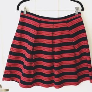 Striped prep skirt