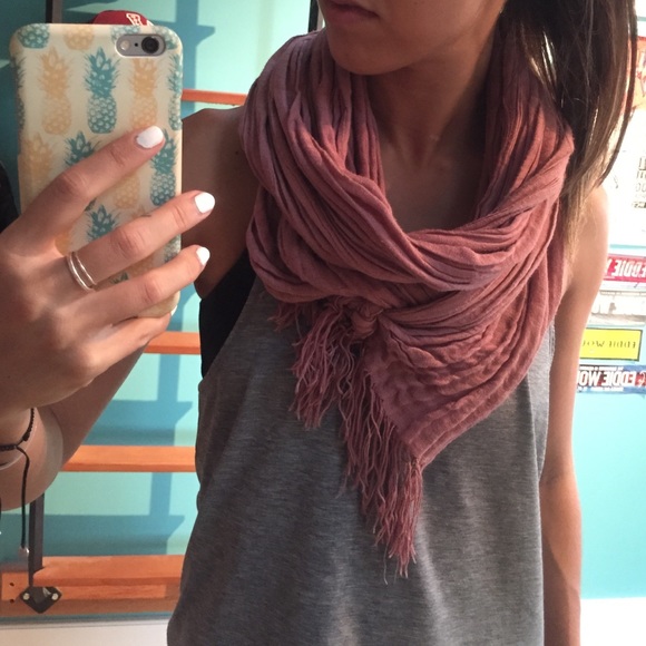 Blush pink scarf