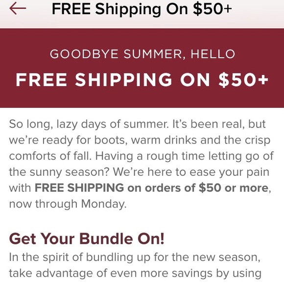 Bundle up! Free shipping 50+