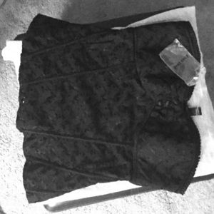 Bebe Black lace lined corset
