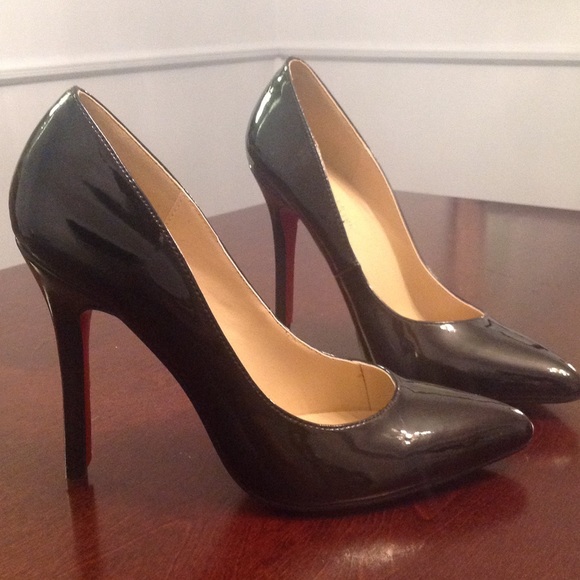 Shoes with red soles