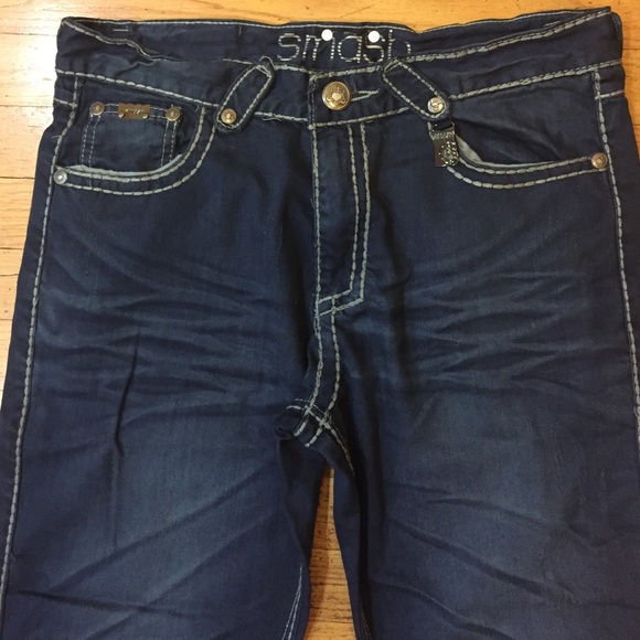 Blue denim men's Smash jeans - Picture 2 of 4