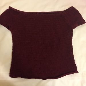 Brandy red crop top