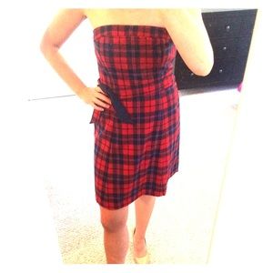 Plaid American Eagle Winter Cocktail Dress