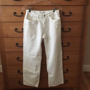 Tommy Hilfiger White Straight Leg Jeans