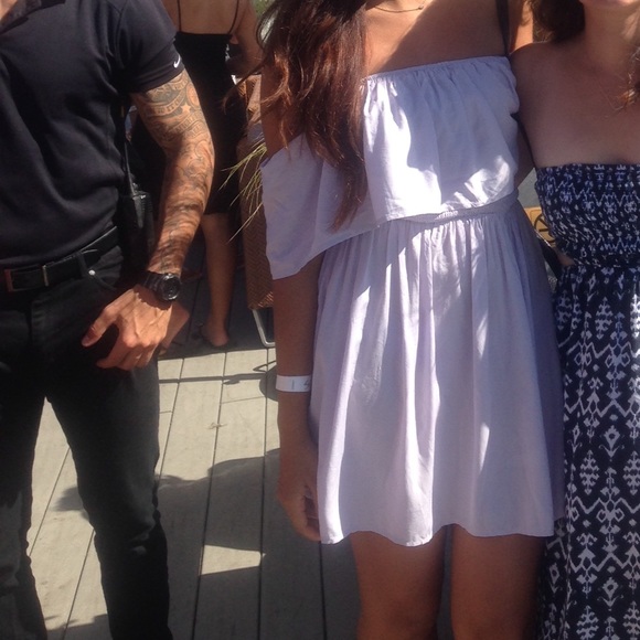 Dresses & Skirts - Lavender off the shoulder dress