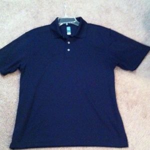 Navy blue men's polo/golf shirt