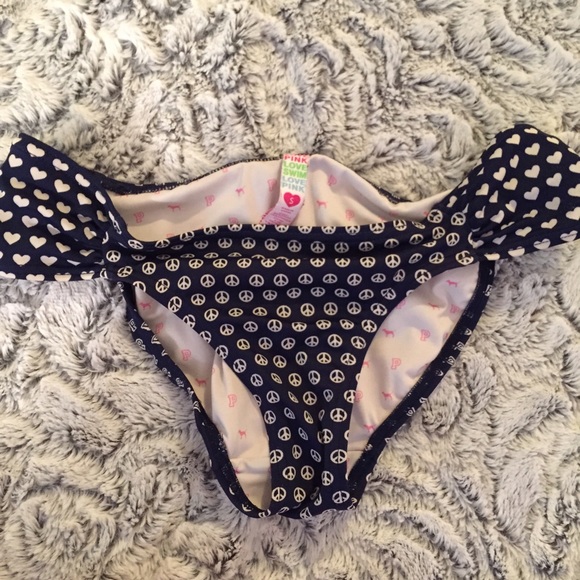 Navy PINK Bikini Bottoms