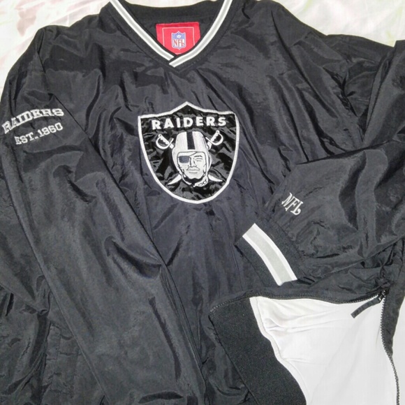 Oakland Raiders Pullover with Embroidered Raiders