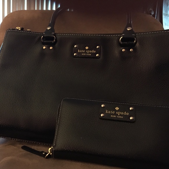 Kate Spade Satchel & Matching wallet