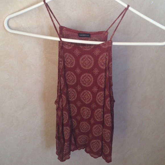 Brandy Melville Boho Red Halter