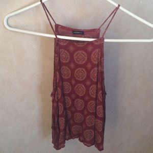 Brandy Melville Boho Red Halter