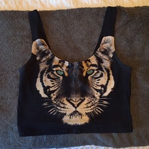 Urban outfitters tiger crop