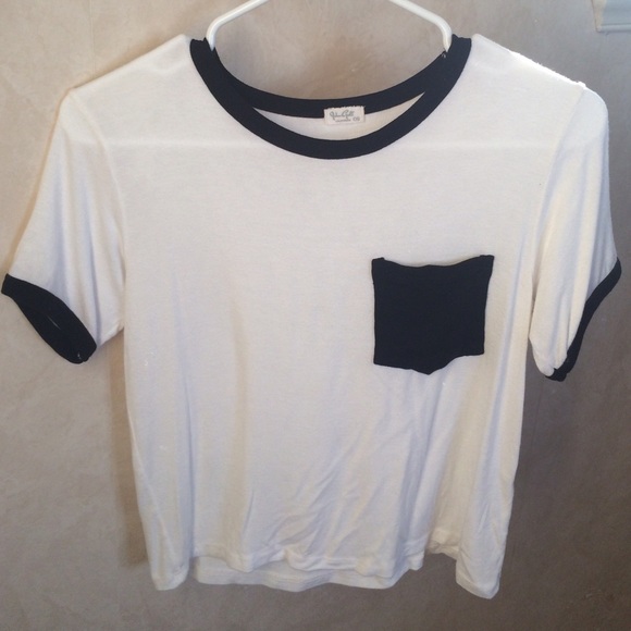 [TRADED] Brandy Melville B&W Ringer Pocket Nadine