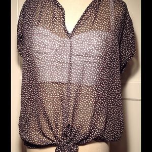Patterned Sheer Blouse (Isabella Moss)