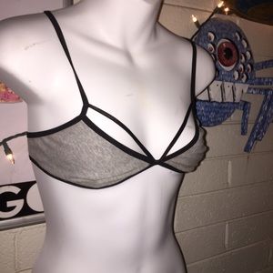 Gray bralette