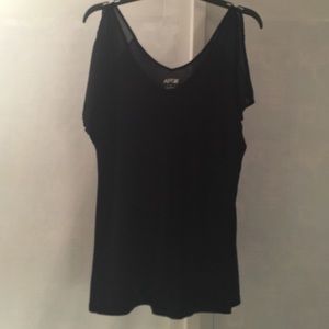 APT 9 Slit Short Sleeve Top