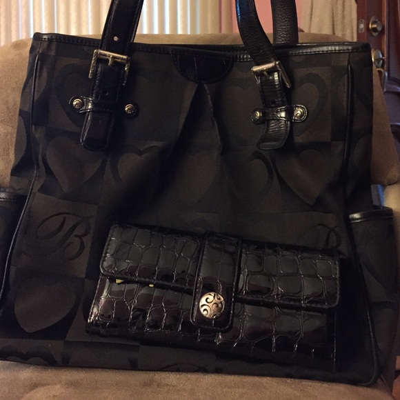Black Satchel with matching wallet