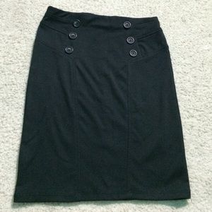Black pencil skirt