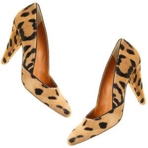 Madewell Leopard Calf Hair Pumps