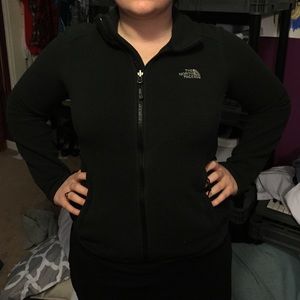 Brilliant black fleece North Face jacket.