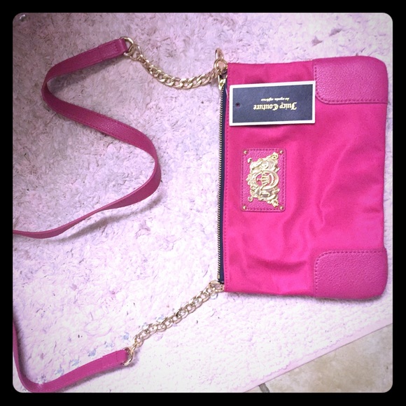 Pink juicy couture cross body satchel