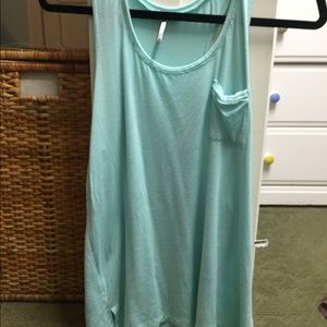 A razor back tank top