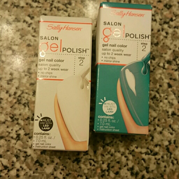 White gel polish, step 2