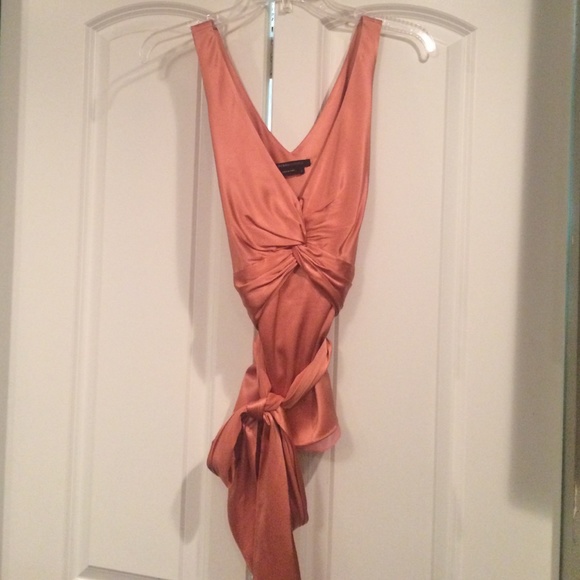 Vintage Silk BCBG-Maxazria top in Salmon