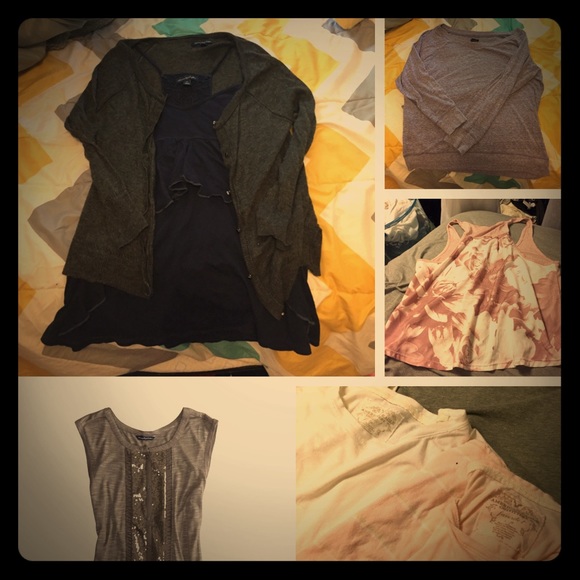 American eagle shirt and tee bundle