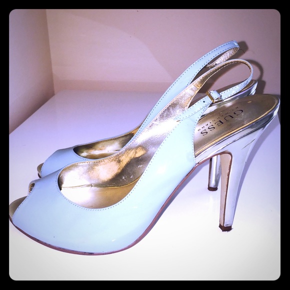 Guess peep-toe heels