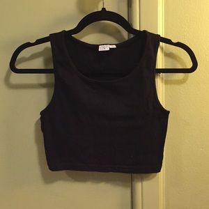 Nordstrom black crop tank top